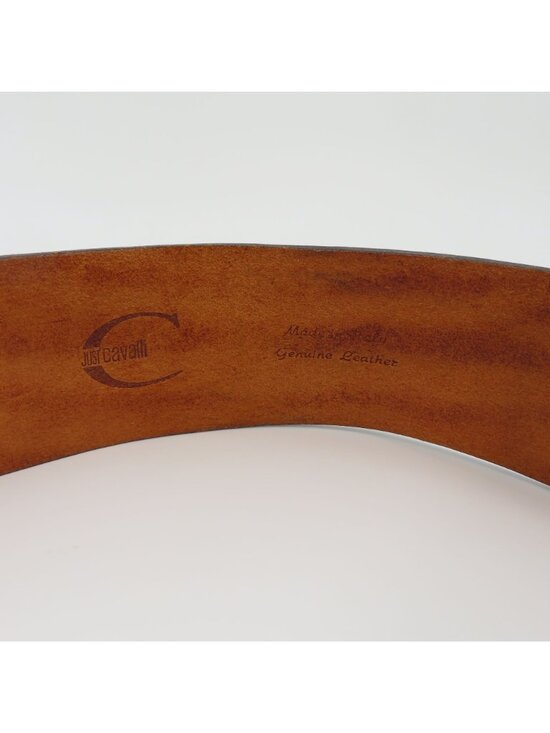 Just Cavalli Women 34 Brown Leather Wide Belt Boho Western Italy Roberto Cavalli main image 10